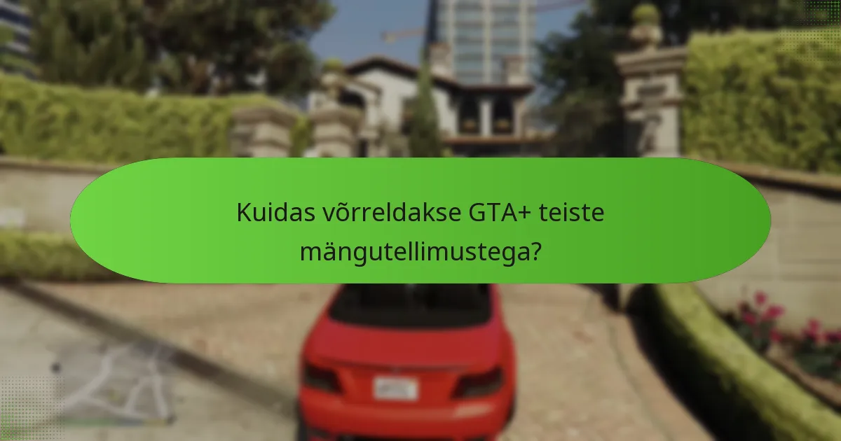 Millised eksklusiivsed GTA$ eelised kaasnevad GTA+ tellimusega?