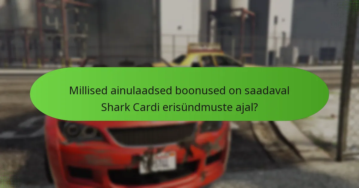 Millal toimuvad Shark Cardi erisündmused?